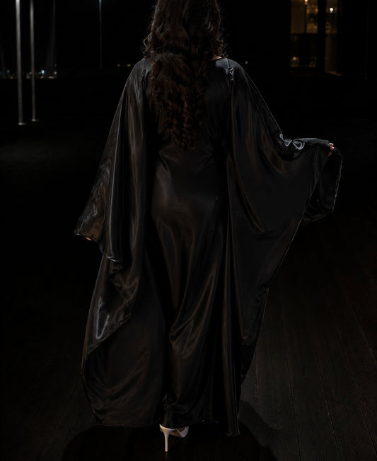 Butterfly Abaya in Black