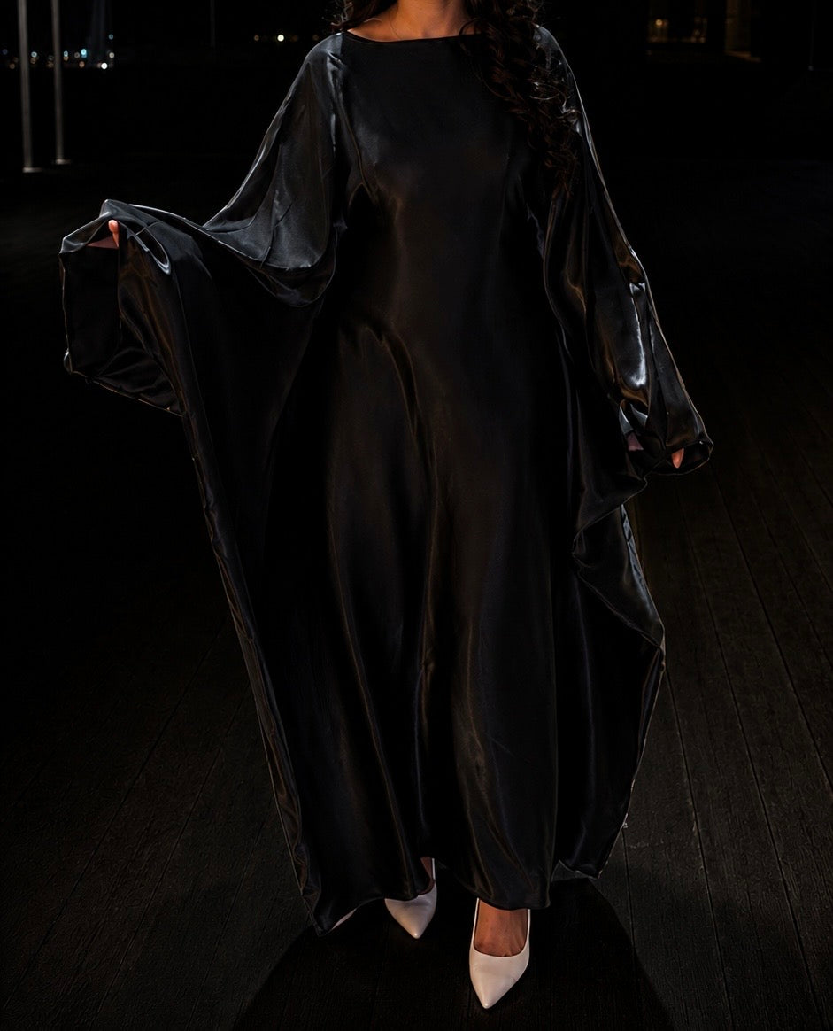 Butterfly Abaya in Black