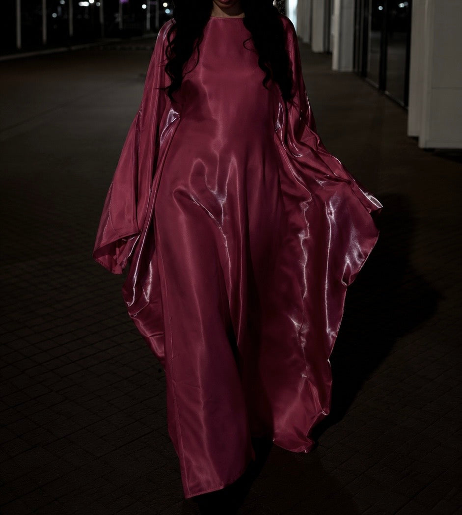 Butterfly Abaya in Pink