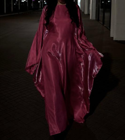 Butterfly Abaya in Pink
